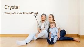  Presentation with real estate prices - Beautiful PPT layouts featuring moving pictures - mortgage people housing and real backdrop and a  colored foreground