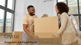  Presentation with repair - PPT layouts enhanced with moving-repair-and-real-estate background and a coral colored foreground