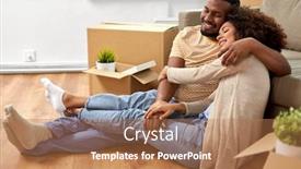  Presentation with repair - Presentation having moving-repair-and-real-estate background and a coral colored foreground