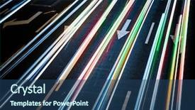  Presentation with joints motion - Audience pleasing PPT layouts consisting of moving street lights - rapid city traffic motion cars backdrop and a ocean colored foreground