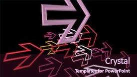  Presentation with arrows - Theme consisting of moving tmplate - abstract progress concept arrows 3d background and a wine colored foreground
