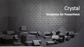  Presentation with boxes - Presentation design consisting of moving tmplate - old rusty interior with many background and a gray colored foreground