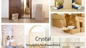  Presentation with moving - PPT layouts enhanced with moving to new house themed background and a lemonade colored foreground