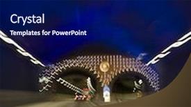  Presentation with tunnel - Cool new slide deck with moving traffic in a car tunnel backdrop and a navy blue colored foreground