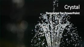  Presentation with water fountain - Colorful presentation enhanced with moving water - fountain waterdrops backdrop and a black colored foreground