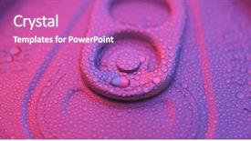  Presentation with can beverage - Amazing presentation design having moving yellow light - aluminum beverage can close up backdrop and a purple colored foreground