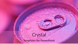  Presentation with awards event lighting - Beautiful slide deck featuring moving yellow light - aluminum beverage can under purple backdrop and a  colored foreground