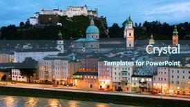  Presentation with salzburg - Amazing presentation design having mozart - aerial view of salzburg austria backdrop and a ocean colored foreground