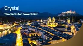  Presentation with city - Presentation theme enhanced with mozart - beautiful view of the historic background and a  colored foreground