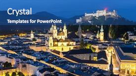  Presentation with salzburg - Cool new presentation theme with mozart - salzburg austria beautiful view backdrop and a ocean colored foreground