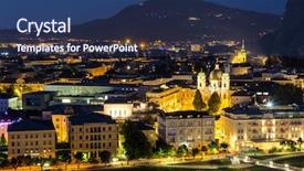  Presentation with salzburg - Colorful PPT layouts enhanced with mozart - salzburg austria beautiful view backdrop and a ocean colored foreground