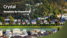  Presentation with salzburg - PPT layouts with mozart - scenic view opening from hohensalzburg background and a tawny brown colored foreground