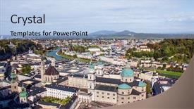  Presentation with salzburg - Cool new PPT theme with mozart - scenic view opening from hohensalzburg backdrop and a light blue colored foreground