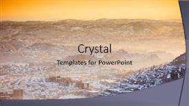  Presentation with city buildings winter storm - Audience pleasing slides consisting of mozart - view of winter city backdrop and a coral colored foreground