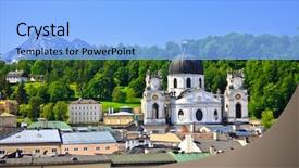  Presentation with salzburg - Colorful slide deck enhanced with mozart - view on salzburg austria backdrop and a  colored foreground