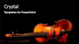 Presentation with vintage - Audience pleasing presentation theme consisting of mozart - vintage violin backdrop and a black colored foreground