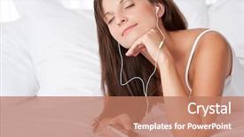  Presentation with carnatic music - Cool new presentation theme with mp3 player with ear buds backdrop and a  colored foreground