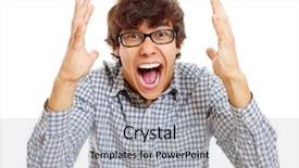  Presentation with belated happy birthday - PPT theme enhanced with mr - mr really happy guy background and a light gray colored foreground