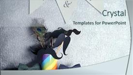  Presentation with wedding - Cool new theme with mr - wedding accessories on table backdrop and a sky blue colored foreground