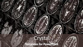  Presentation with brain mri - Cool new theme with mri-scan-of-human-brain backdrop and a tawny brown colored foreground