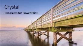  Presentation with lighthouse - Colorful presentation design enhanced with ms - biloxi mississippi at lighthouse pier backdrop and a light blue colored foreground