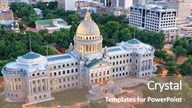  Presentation with skyline - Cool new PPT layouts with ms - jackson mississippi usa skyline backdrop and a coral colored foreground