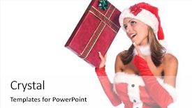  Presentation with sexy - Slide deck enhanced with ms - sexy ms santa claus background and a  colored foreground