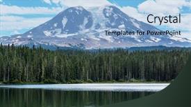  Presentation with washington state ferries - Cool new PPT theme with mt adams in washington state backdrop and a light blue colored foreground