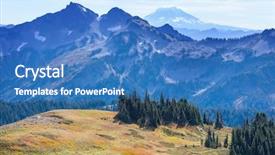  Presentation with usa - Presentation design featuring mt adams in washington state background and a teal colored foreground