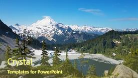  Presentation with recreation - Presentation theme having mt baker recreation area washington background and a tawny brown colored foreground