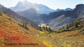  Presentation with recreation - PPT theme enhanced with mt-baker-recreation-area-washington background and a red colored foreground