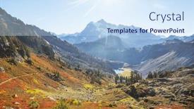  Presentation with recreation - PPT theme with mt-baker-recreation-area-washington background and a sky blue colored foreground