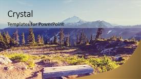  Presentation with recreation - Audience pleasing PPT theme consisting of mt baker recreation area washington backdrop and a  colored foreground