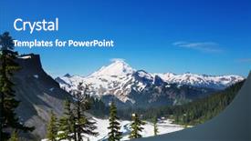  Presentation with recreation - PPT theme consisting of mt baker recreation area washington background and a  colored foreground