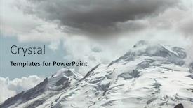  Presentation with watercolor summer floral - PPT theme featuring mt-baker-recreational-area background and a light gray colored foreground