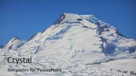  Presentation with baker kneading dough homemade bread - Colorful slides enhanced with mt baker backdrop and a light gray colored foreground