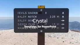  Presentation with devils - Presentation theme with mt-baldy-california-usa background and a dark gray colored foreground