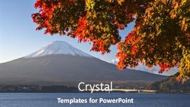  Presentation with fall season - Colorful presentation theme enhanced with email - confident and successful young businessman backdrop and a gray colored foreground