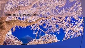  Presentation with japan - Amazing presentation having mt-fuji-japan-on-lake backdrop and a coral colored foreground