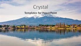  Presentation with lake - Audience pleasing slides consisting of mt-fuji-on-lake-kawaguchi backdrop and a light blue colored foreground