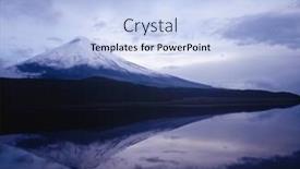 Presentation with lake - Cool new theme with mt-fuji-reflected-in-lake backdrop and a light blue colored foreground