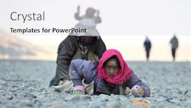  Presentation with pilgrim - Audience pleasing PPT theme consisting of mt-kailash-tibet-china backdrop and a white colored foreground