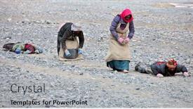  Presentation with pilgrim - Slide set featuring mt-kailash-tibet-china background and a light gray colored foreground