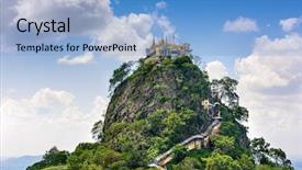  Presentation with biology cell division - Slide set with mt popa mandalay division myanmar background and a light blue colored foreground