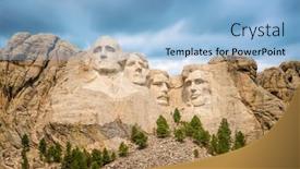  Presentation with dakota - Colorful slide deck enhanced with mt-rushmore-national-monument-south backdrop and a light blue colored foreground
