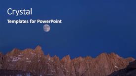  Presentation with california - Presentation theme featuring mt-whitney-landscapes-in-eastern background and a ocean colored foreground