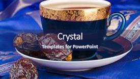  Presentation with eastern - Cool new presentation with eid mubarak - black coffee with dates backdrop and a navy blue colored foreground