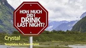  Presentation with last - Colorful theme enhanced with did i drink last night backdrop and a tawny brown colored foreground