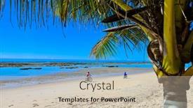  Presentation with bahia - Theme enhanced with mucuge-beach-arraial-d-ajuda background and a soft green colored foreground