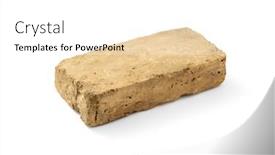  Presentation with white brick - Presentation theme featuring mud-brick-on-white-background background and a white colored foreground